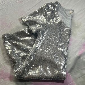 Silver Sequin Dress